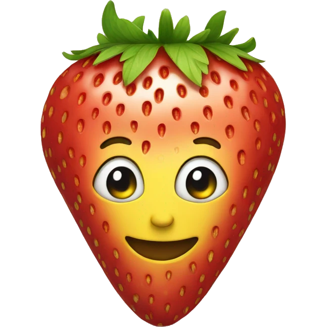 Strawberry with a crown emoji