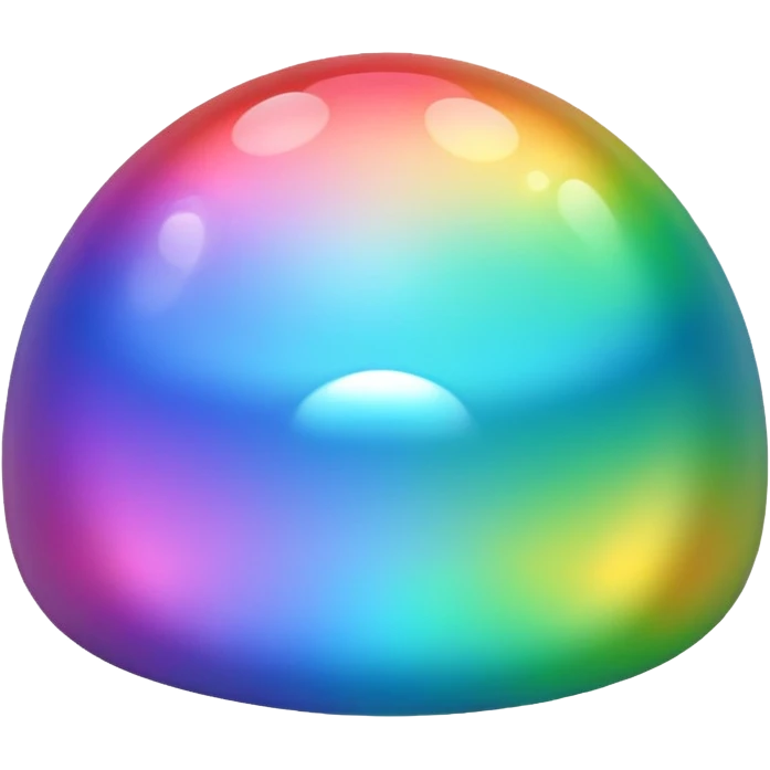 rainbow color round cells emoji