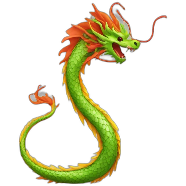 Chinese dragon tail emoji