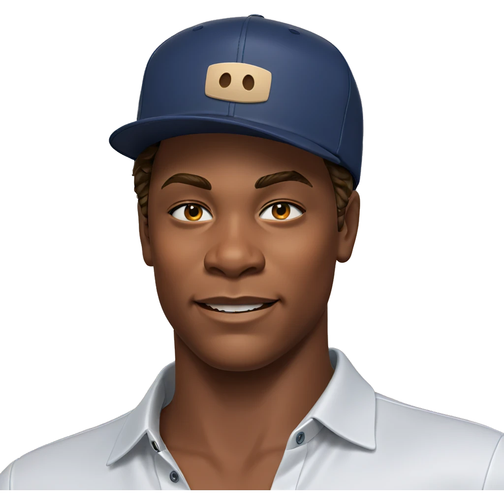 smiling boy in white shirt emoji