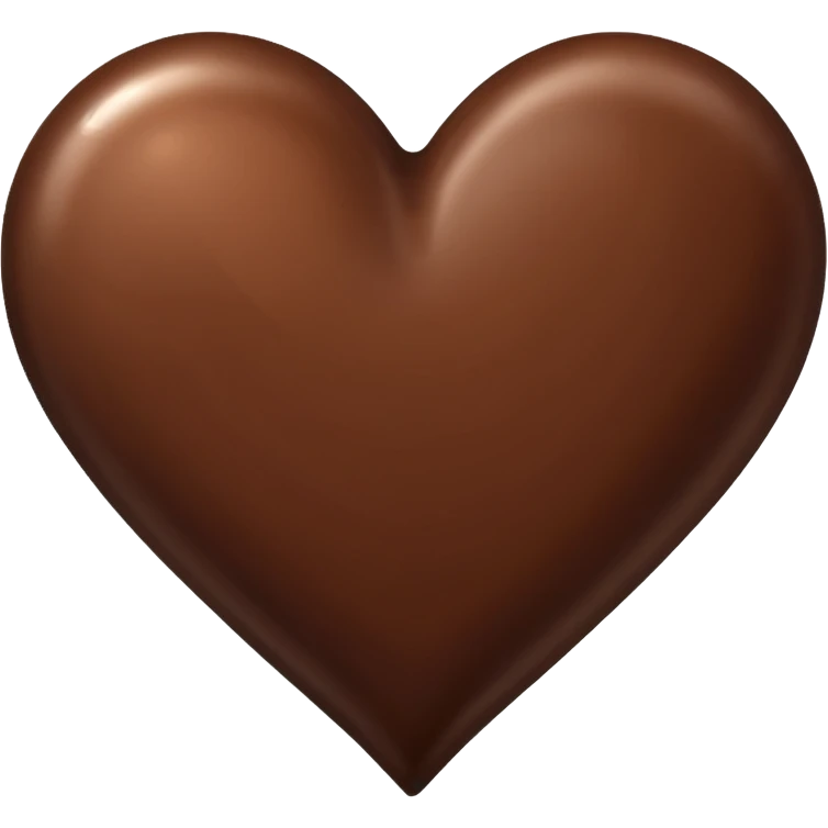 Brown heart emoji