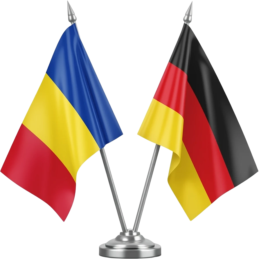 Make the Romanian flag with french and german flag emoji