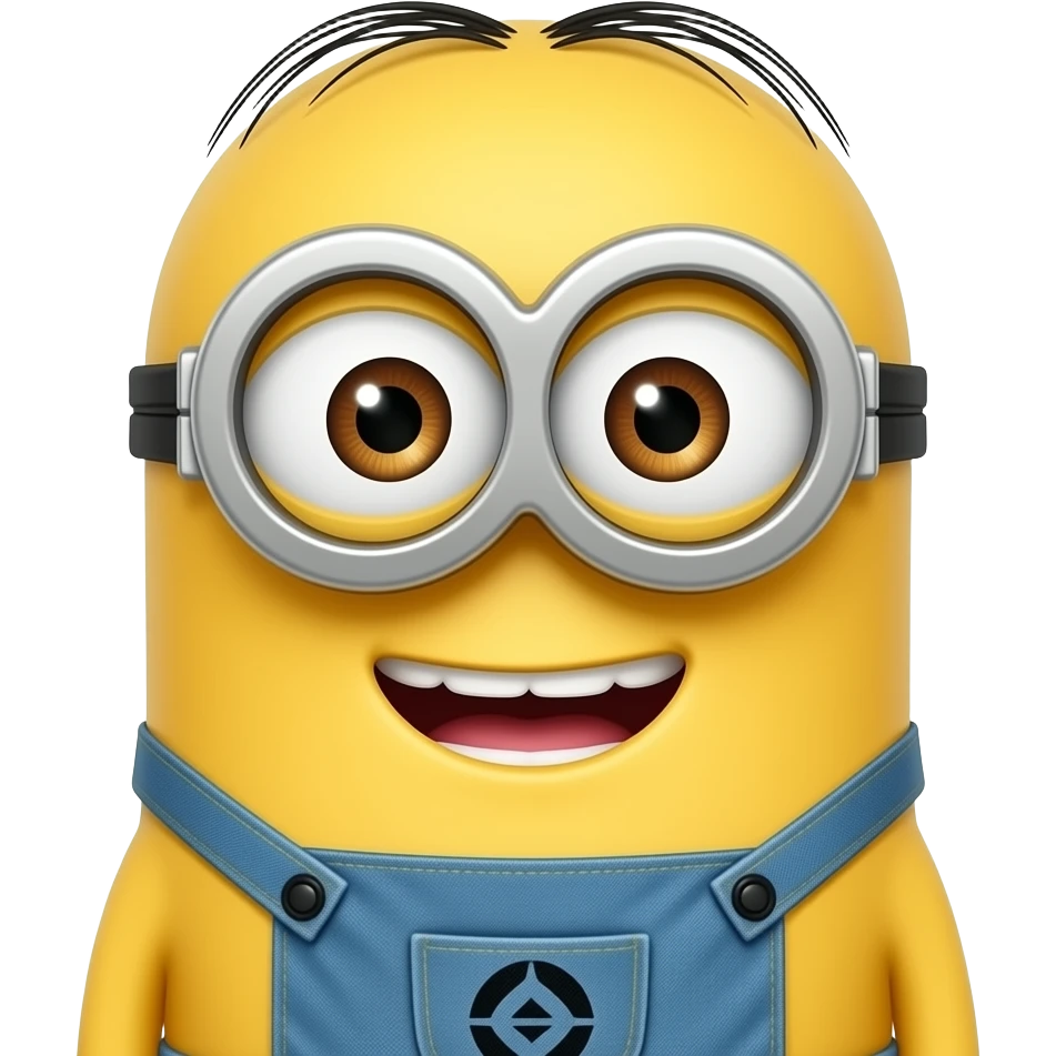 Minion cute girl face emoji