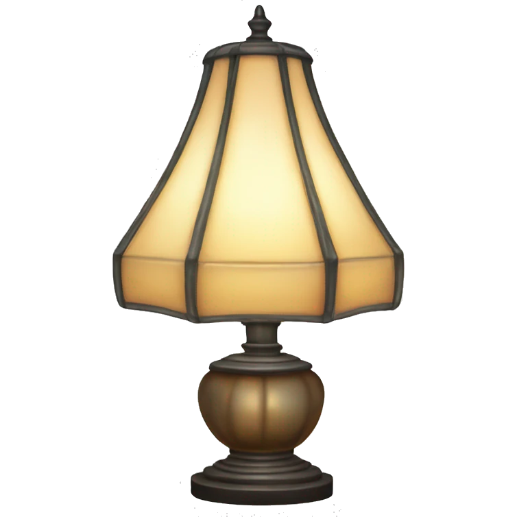 Transparent Tiffany lamp emoji