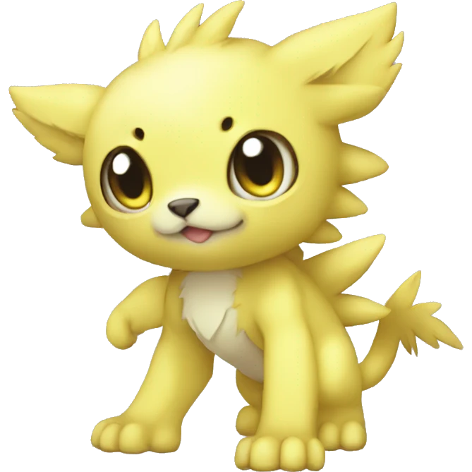 cute cool Digimon-Fakemon-animal full body emoji