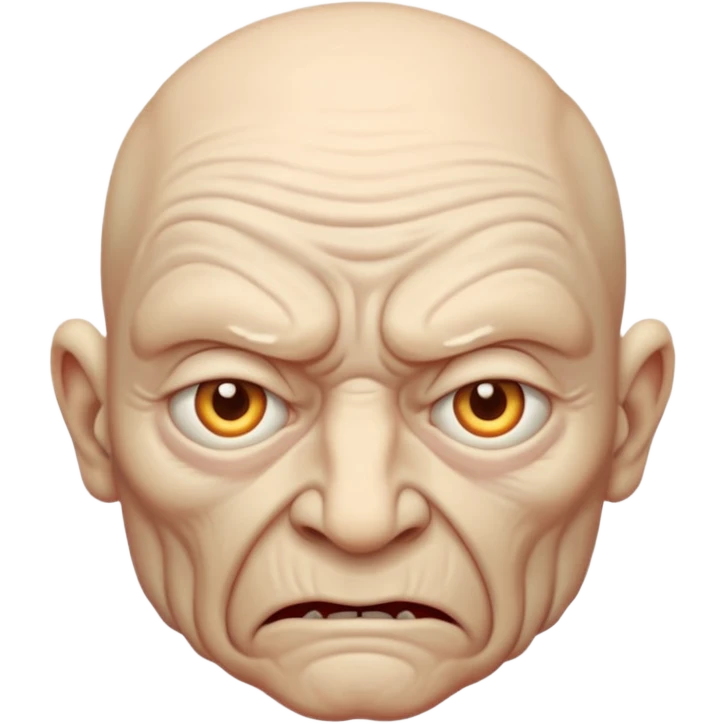 Scary man emoji