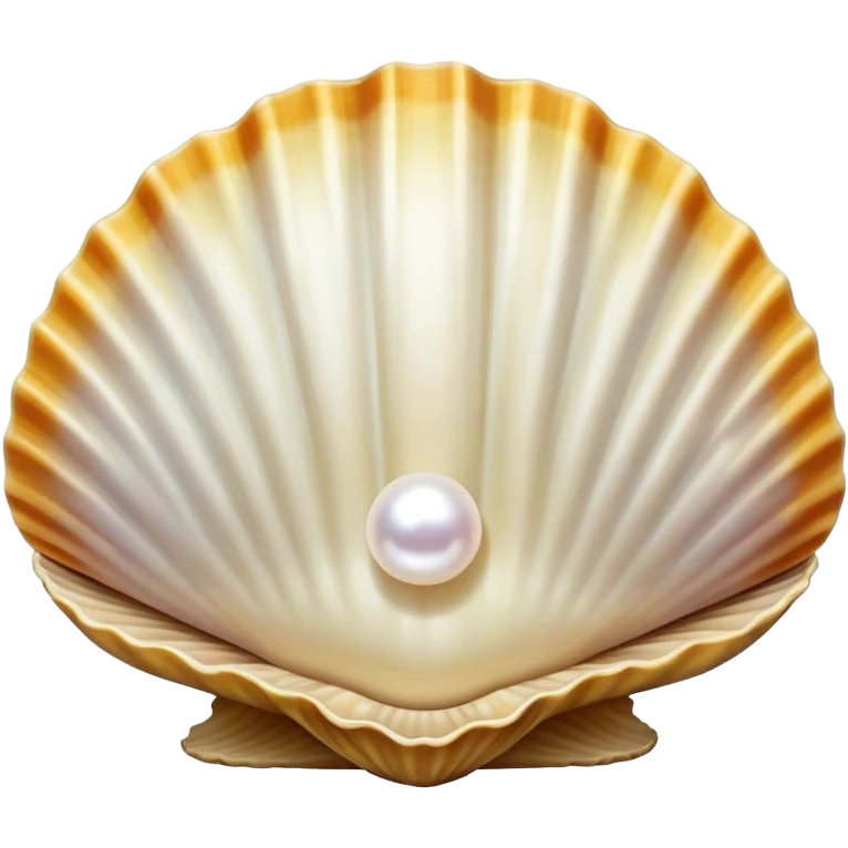 Clam shell with pearl emoji