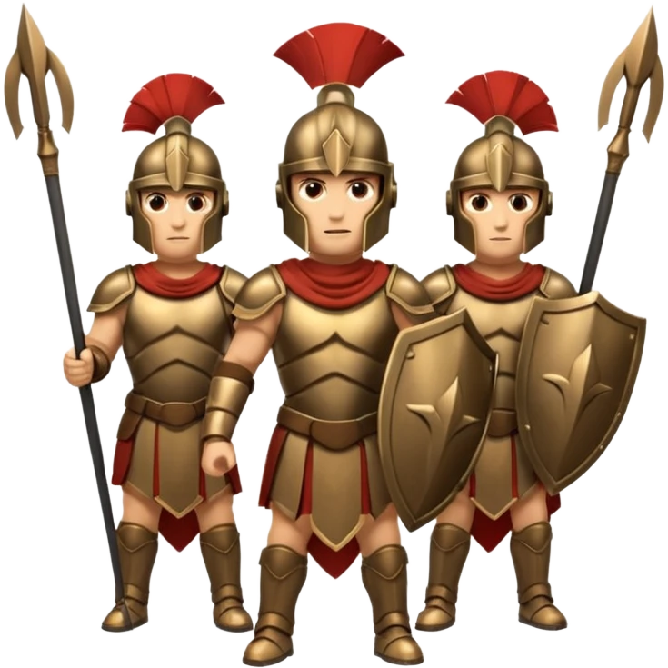 phalanx soldier formation, spartan emoji