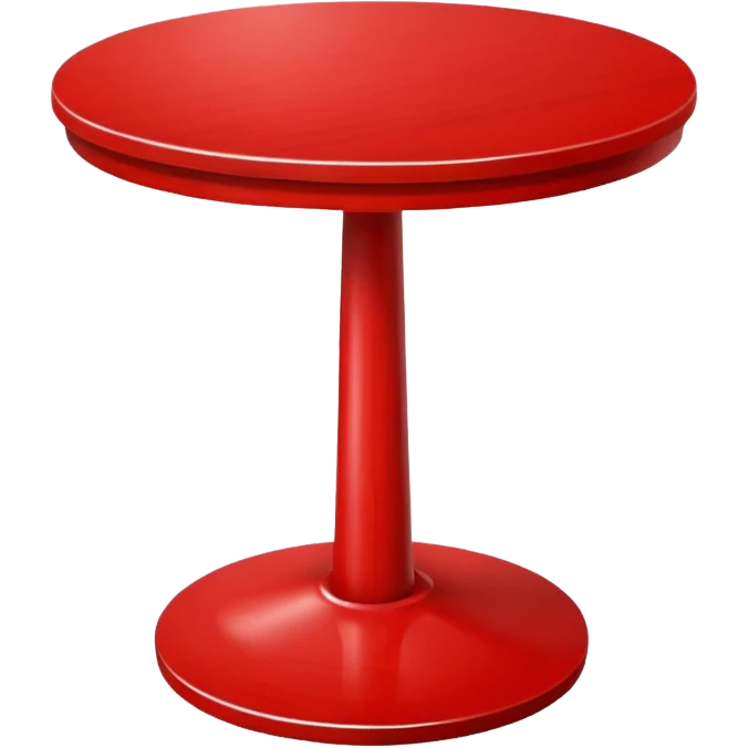 Round red table  emoji