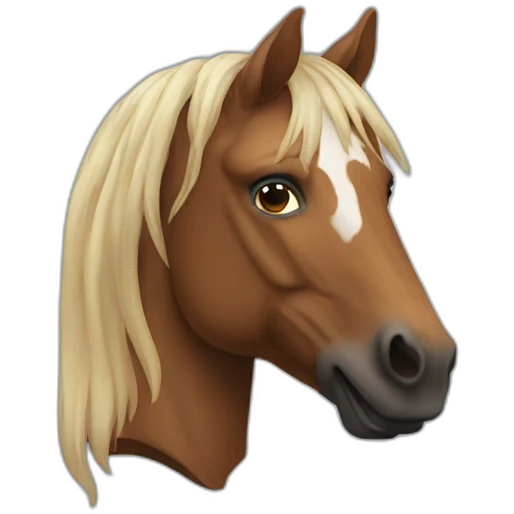 human with horse head emoji