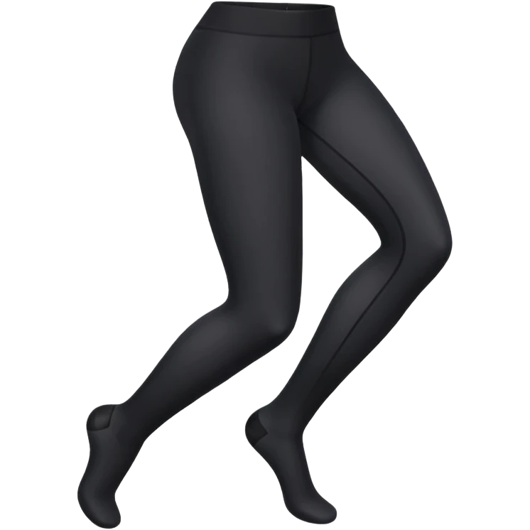 plain isolated black tights emoji