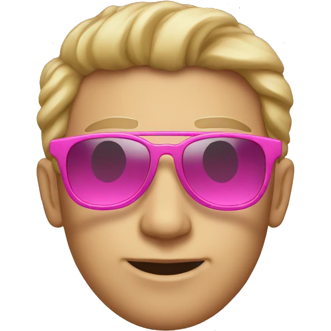 Pink-sunglasses emoji