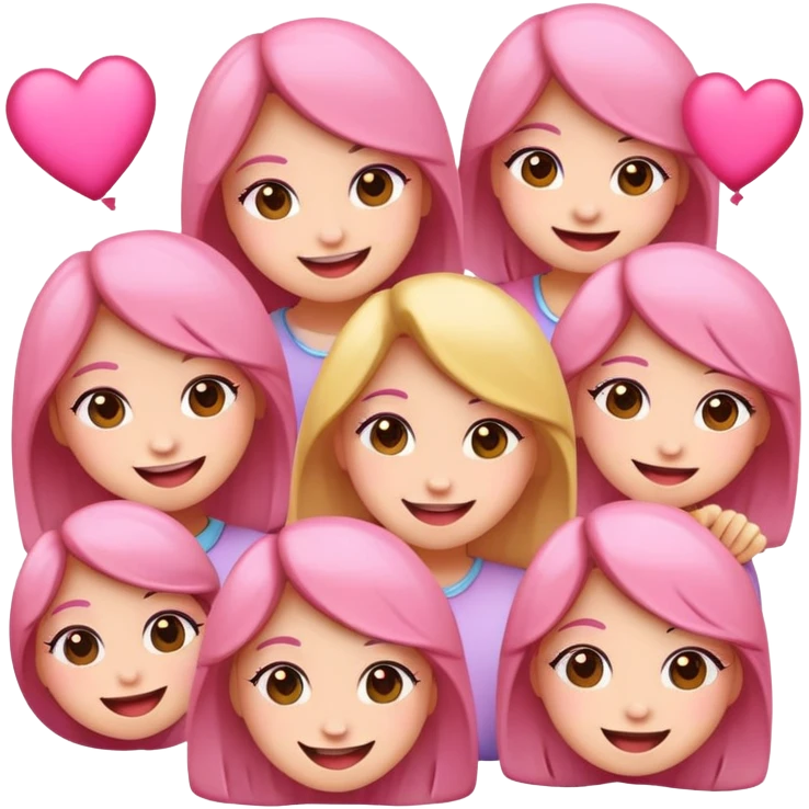 Girly emojis pink emoji