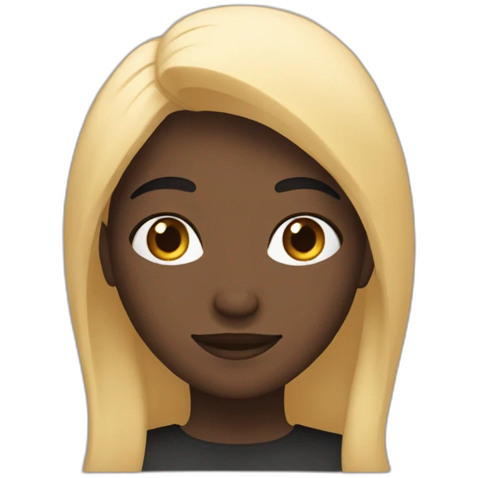 Arabe cheveux noir emoji