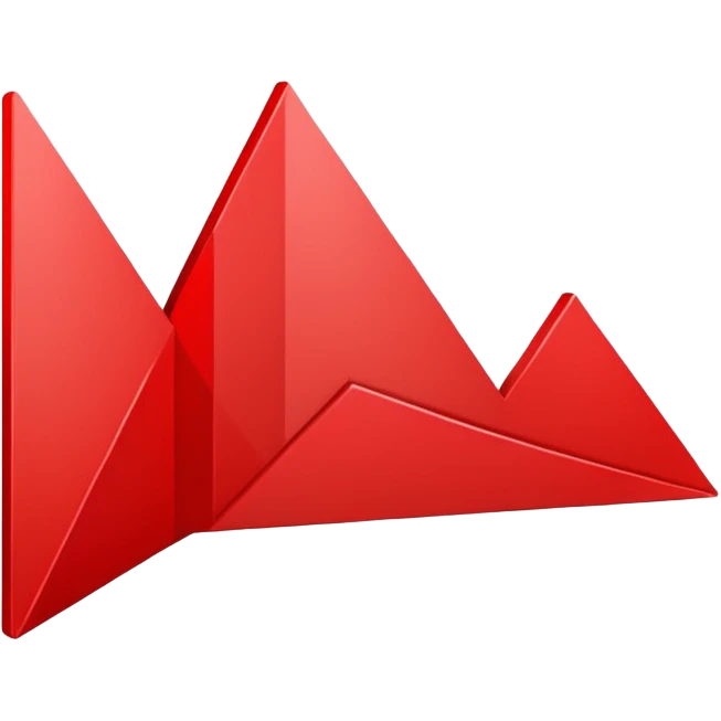 decreasing chart line red emoji