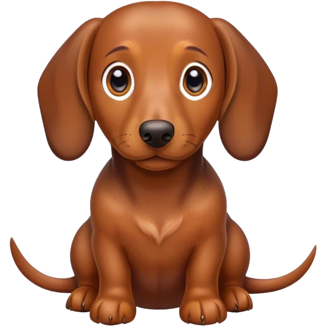 dachshund brown emoji