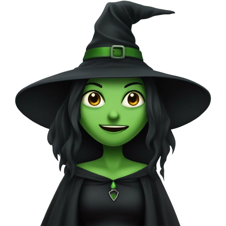 The wicked witch of the west smiling.  emoji