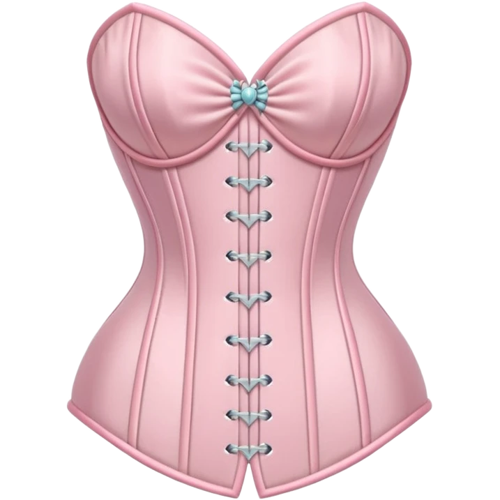 Pastel pink corset  emoji