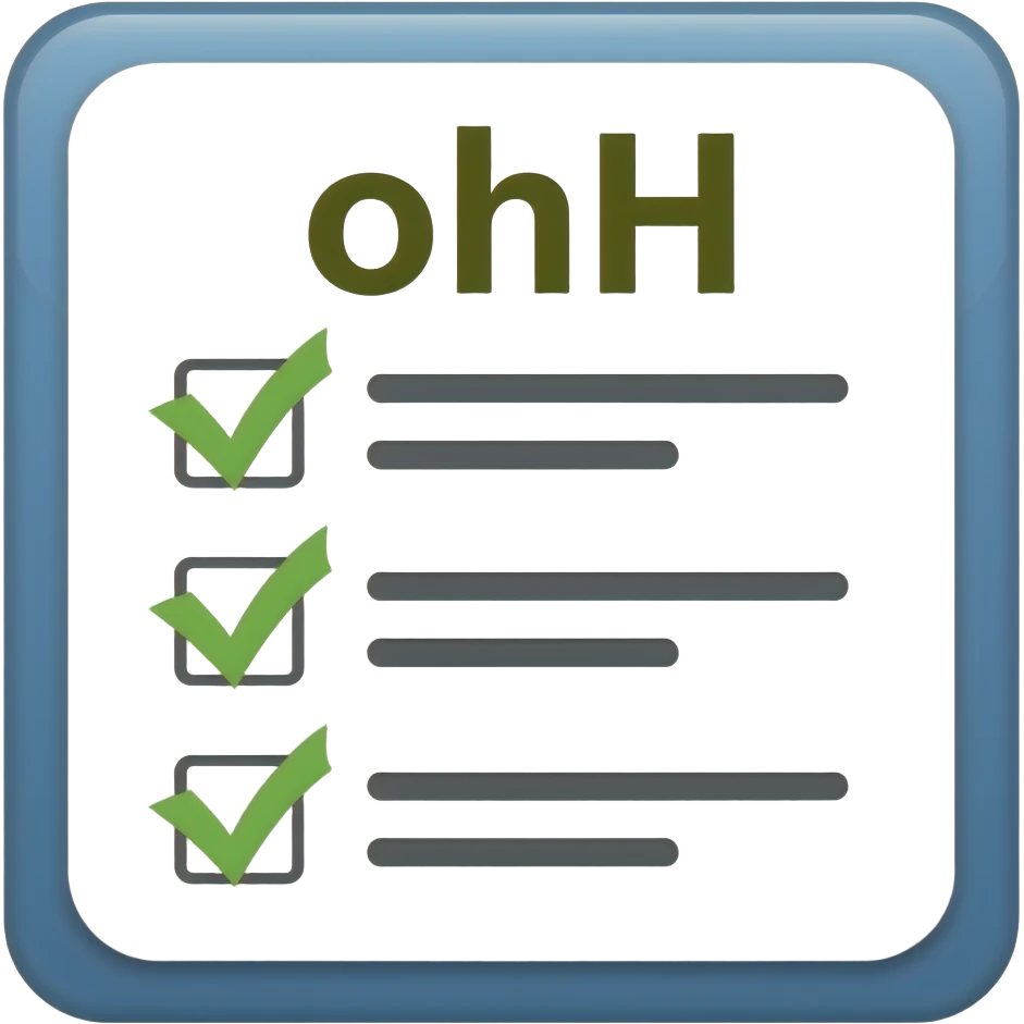a logo of a task list called ADH emoji