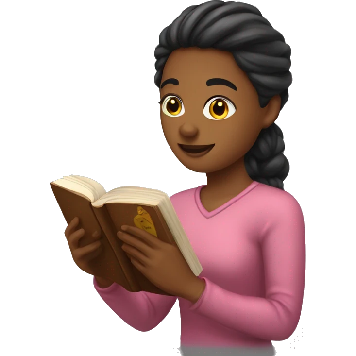 Romance book reader emoji