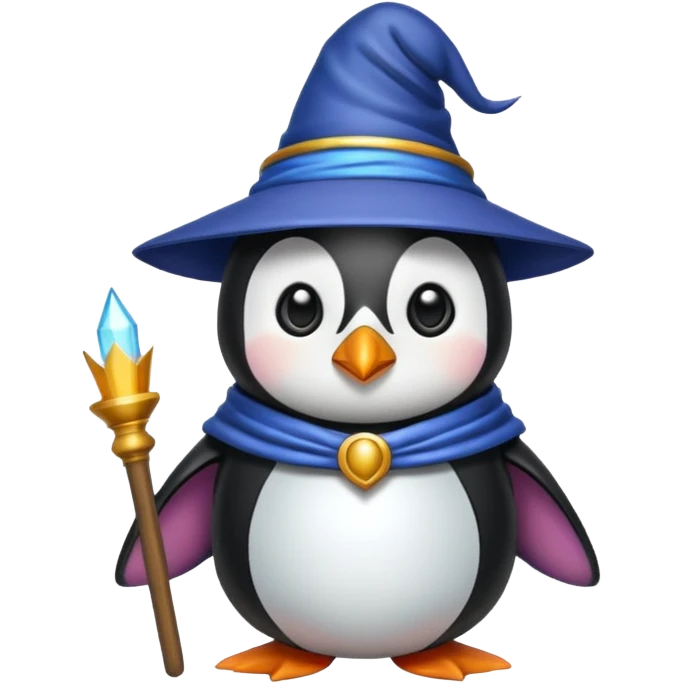 Penguin Wizard emoji