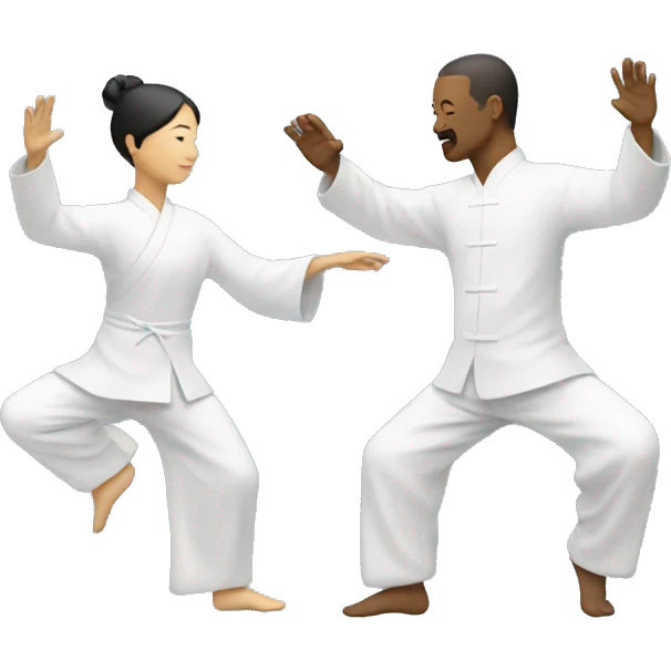 two people tai chi emoji
