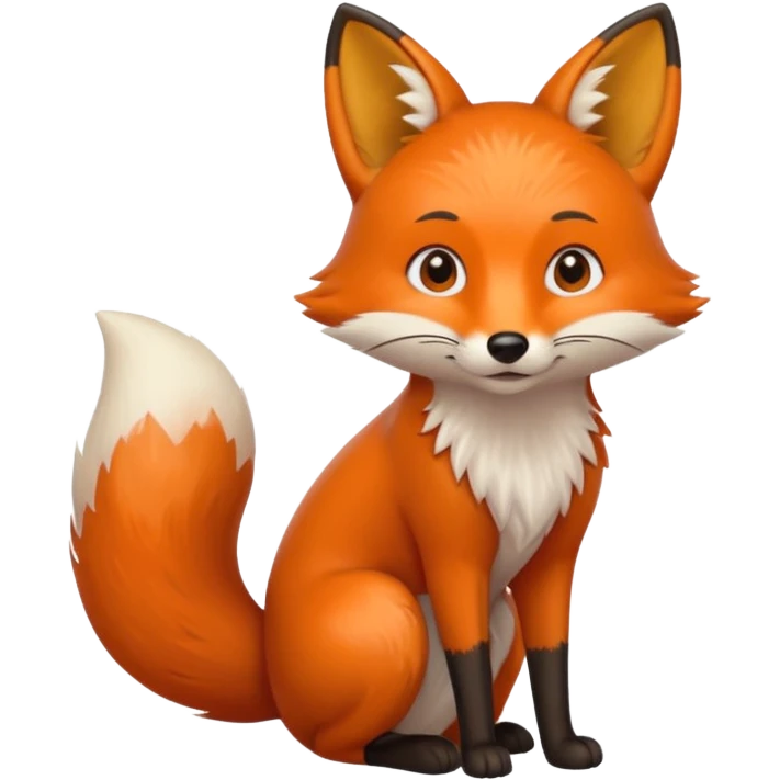 fox peeing emoji