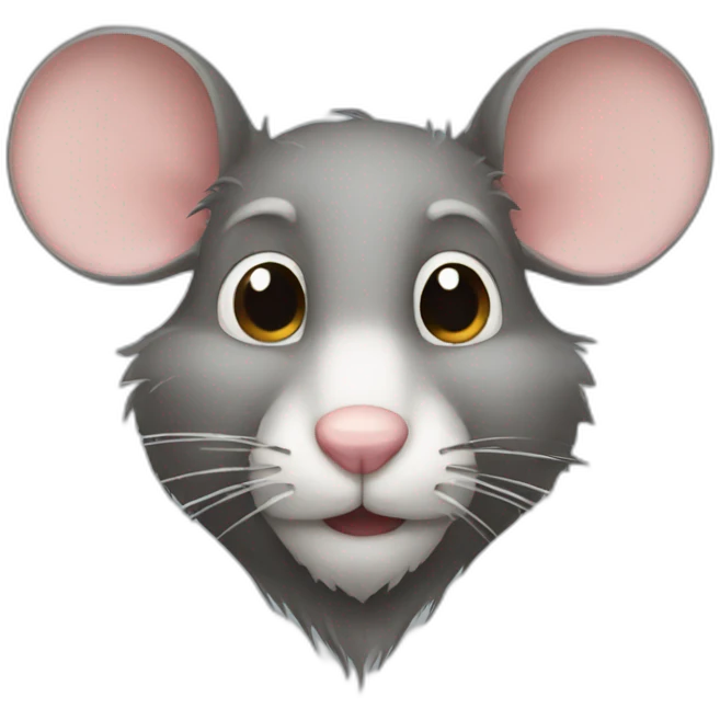 Mouse with a beard  emoji