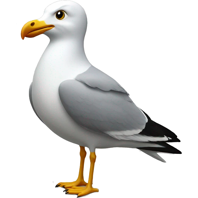 Seagull with Brighton football shirt emoji