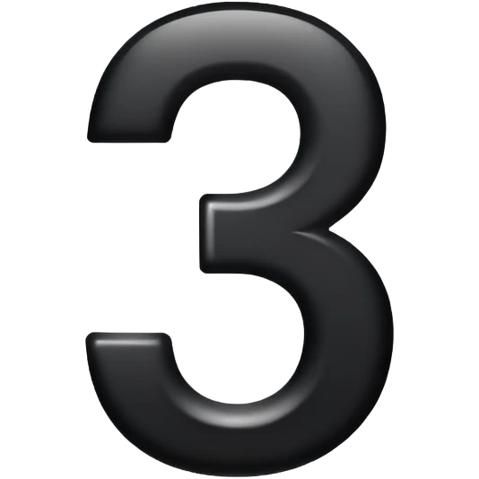 number 3 emoji