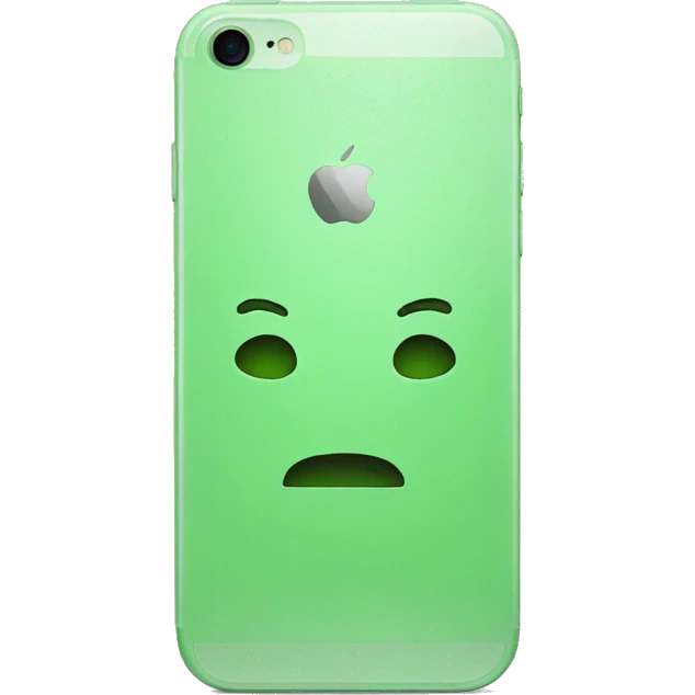 Green iPhone  emoji