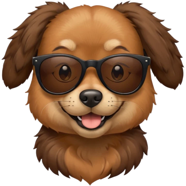 dog with black sunglasses emoji