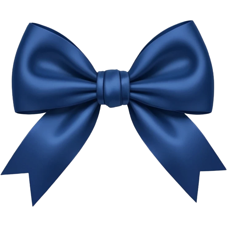 Navy blue bow emoji