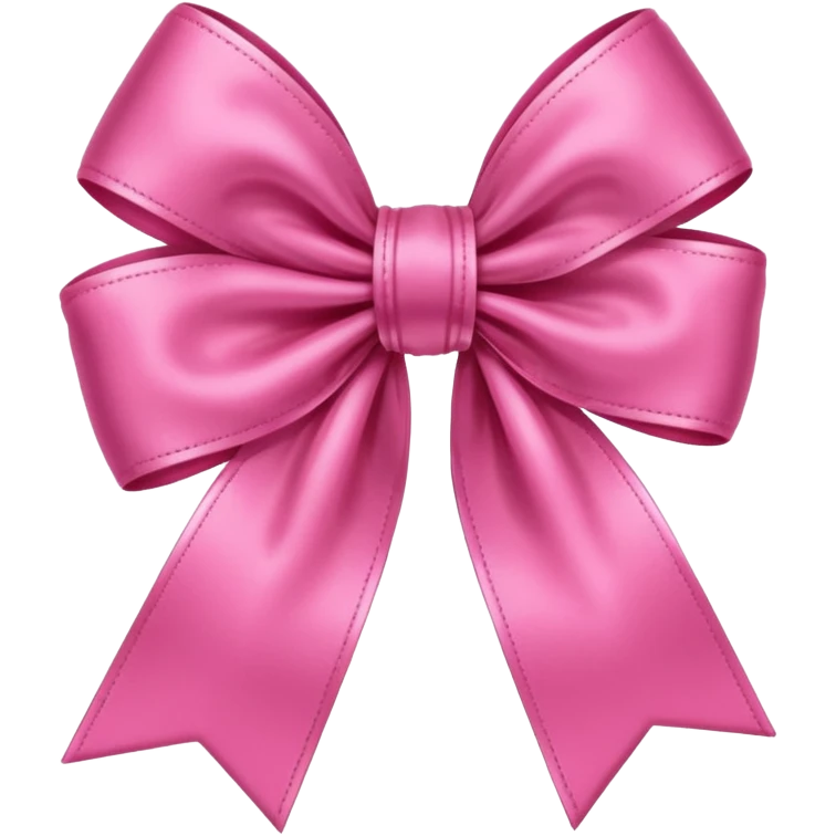 big pink bow emoji