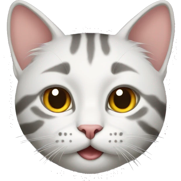 cat whit reat emoji