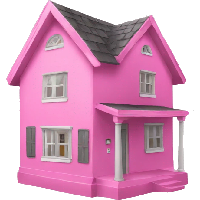 Pink house  emoji
