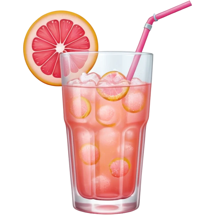 Ice grapefruit ade emoji