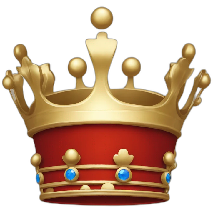 red single english crown emoji