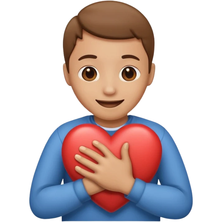 hugging your heart emoji