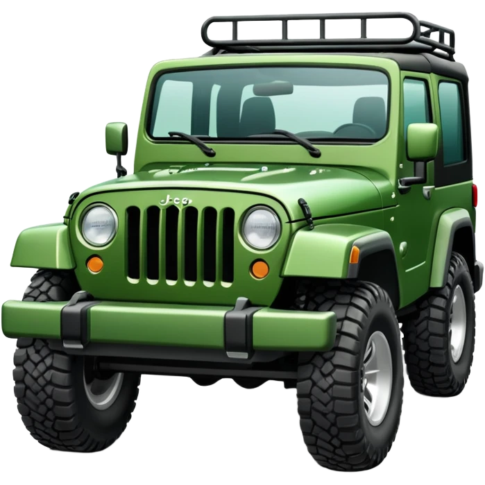 Green jeep emoji