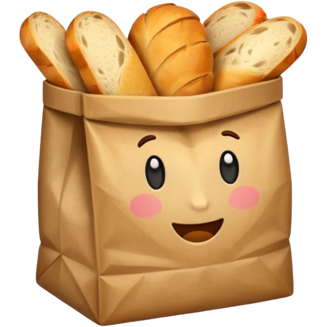 bread in paper bag emoji