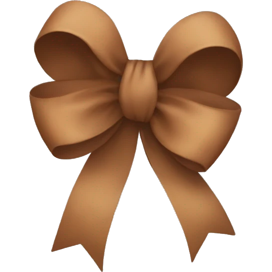 brown cute bow emoji