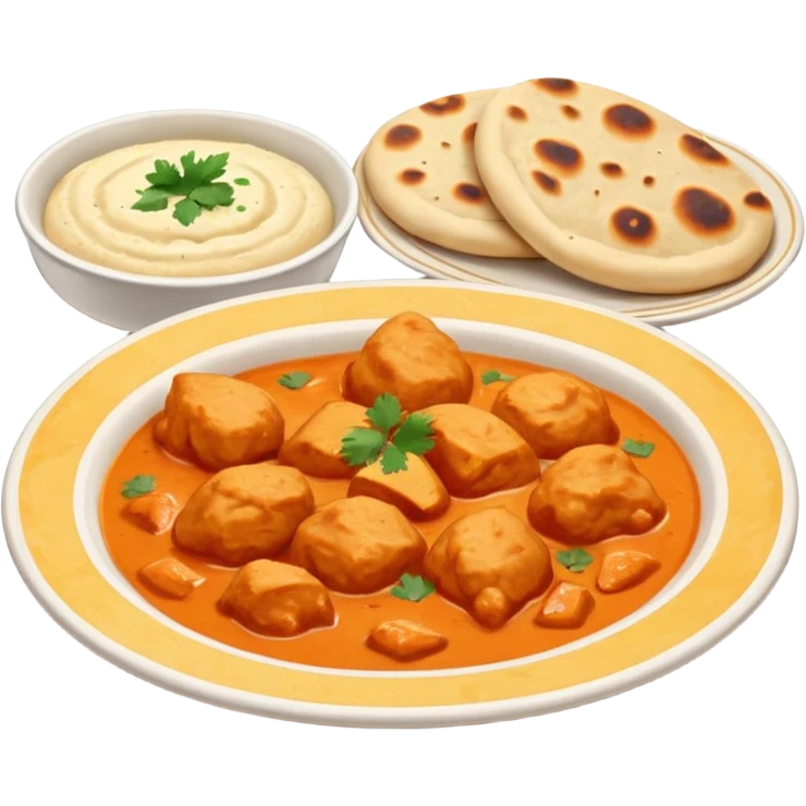 butter chicken and naan bread emoji