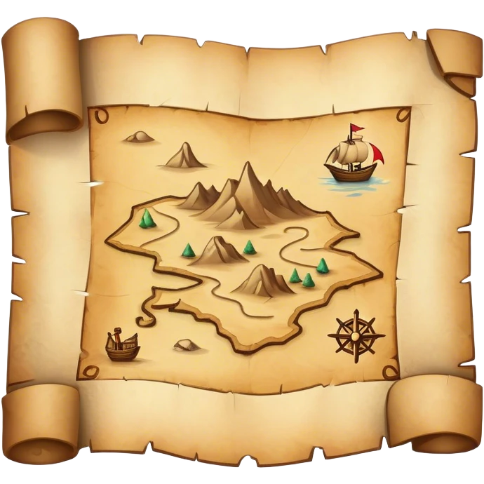 treasure map  emoji