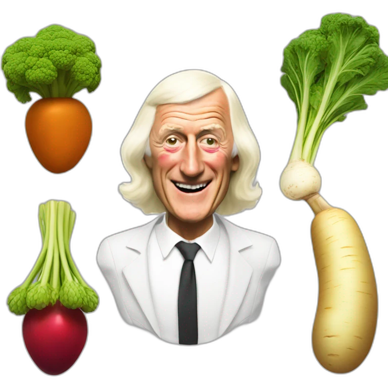 Sir Jimmy Savile’s big parsnip nice emoji