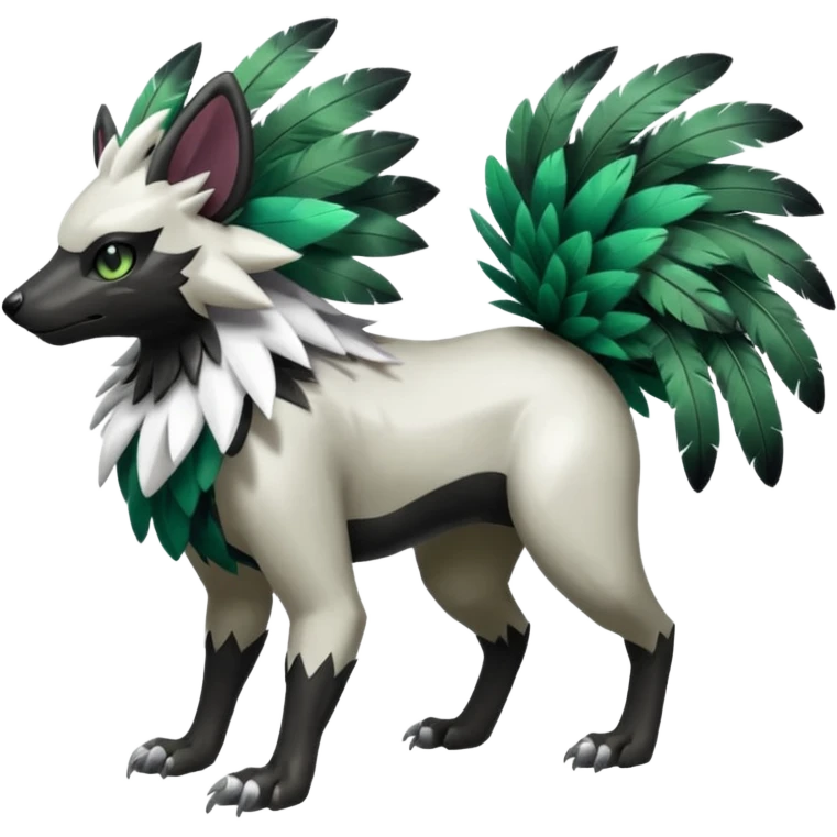 Shiny Zigzagoon-Absol-Trico-Hybrid (Full body) emoji