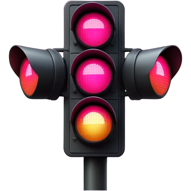 pink traffic light emoji