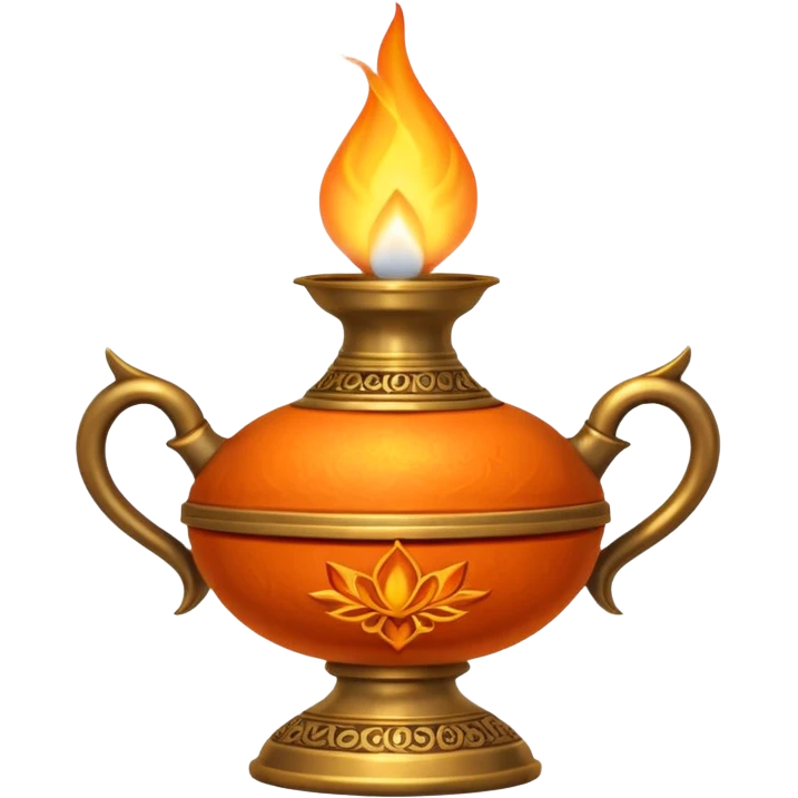 oil lamp diya. emoji