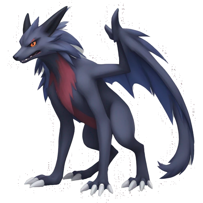  Nargacuga-Zoroark-Lombax-Sergal-Vernid-Fakemon full body emoji