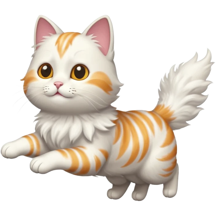 A cat flying  emoji